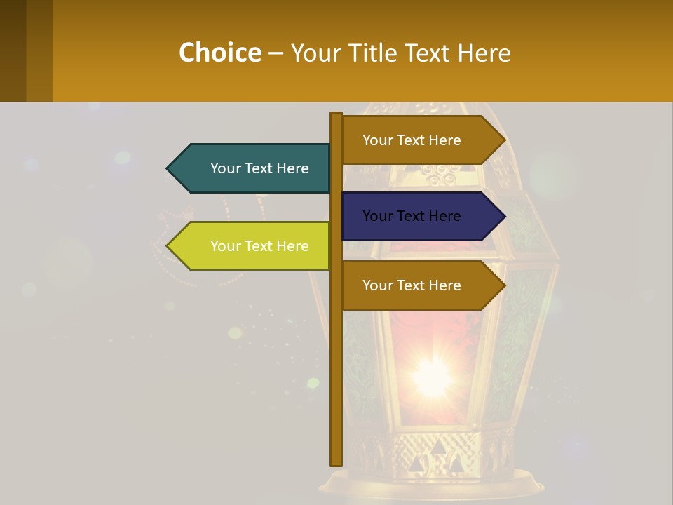Church Lamp PowerPoint Template