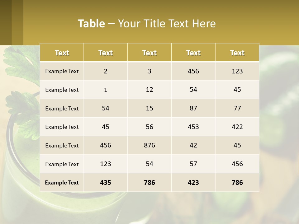 Vegetable Fresh PowerPoint Template