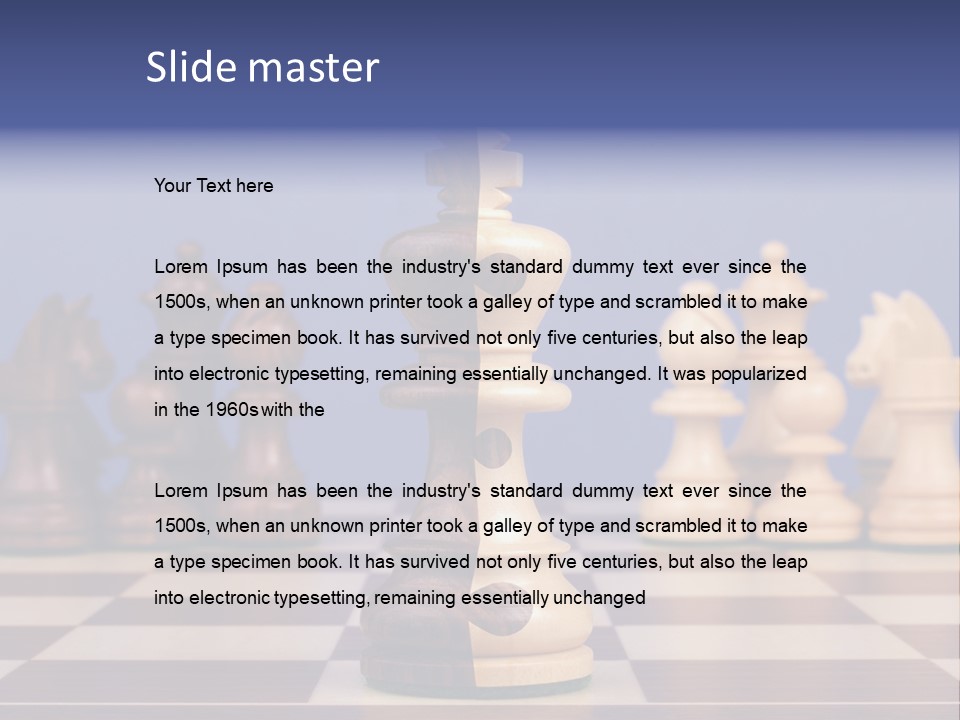 Chess Board PowerPoint Template