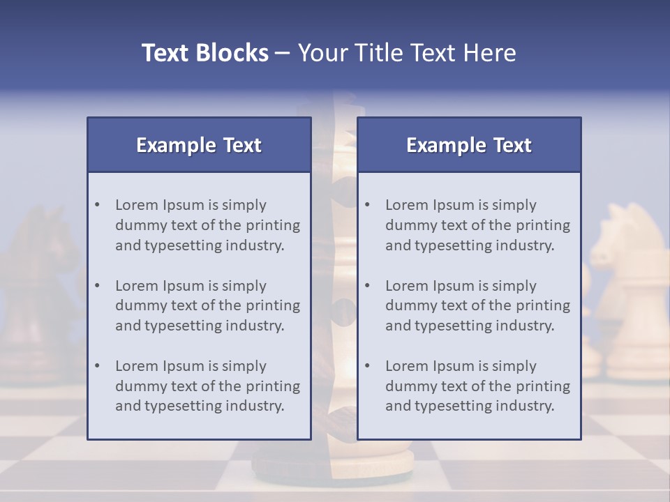 Chess Board PowerPoint Template