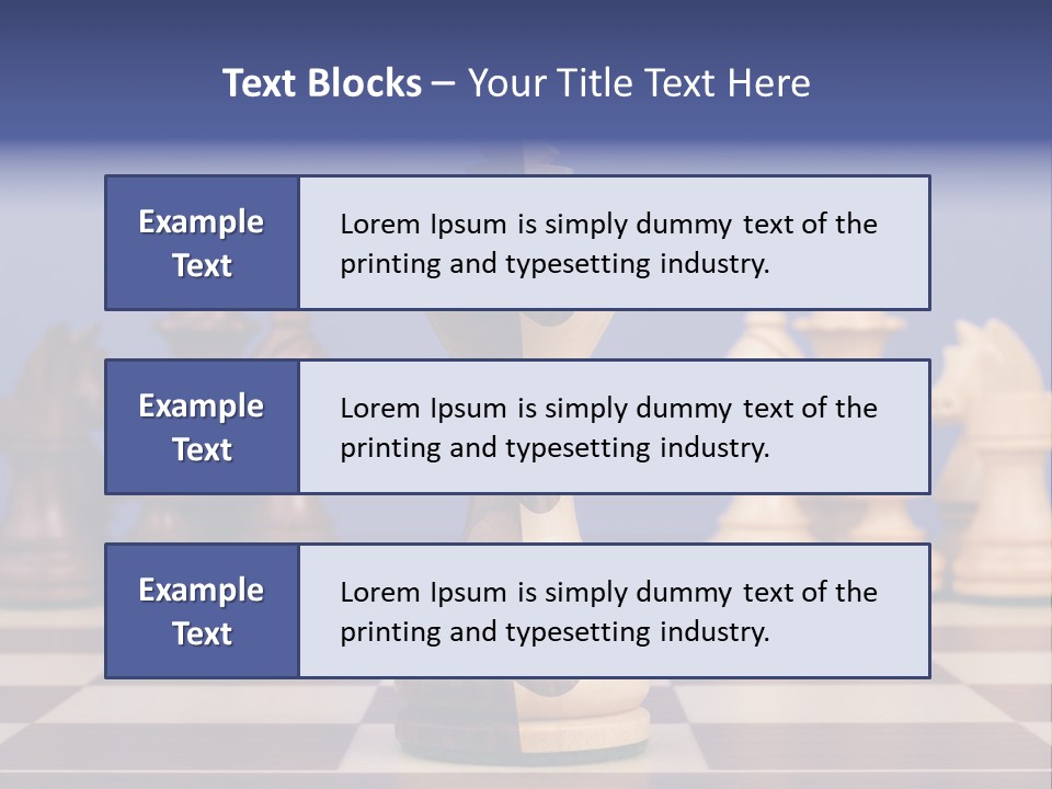 Chess Board PowerPoint Template
