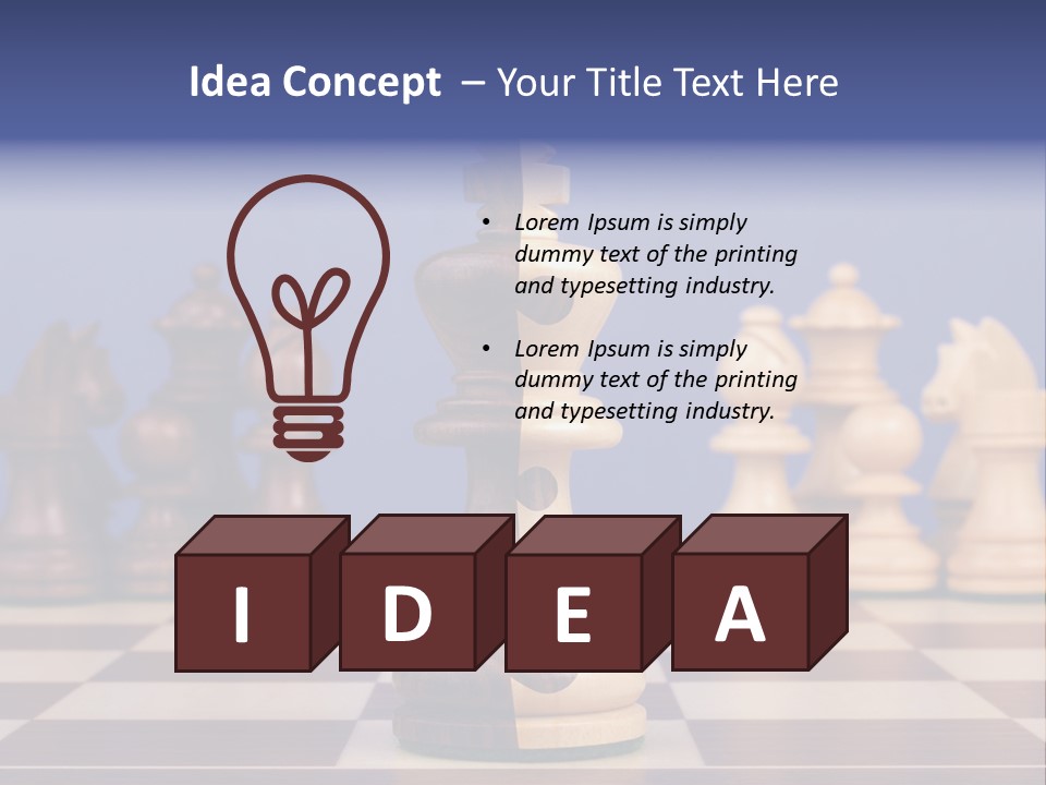 Chess Board PowerPoint Template