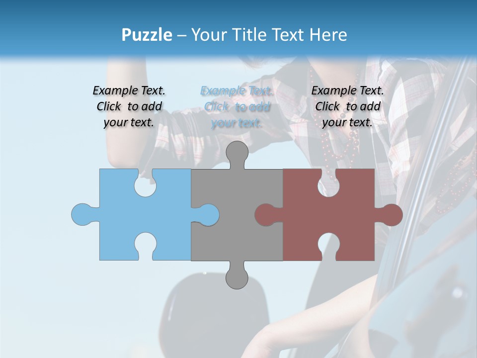 The Girl In The Car PowerPoint Template