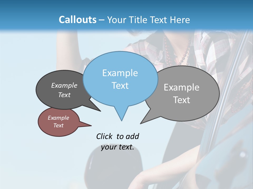 The Girl In The Car PowerPoint Template
