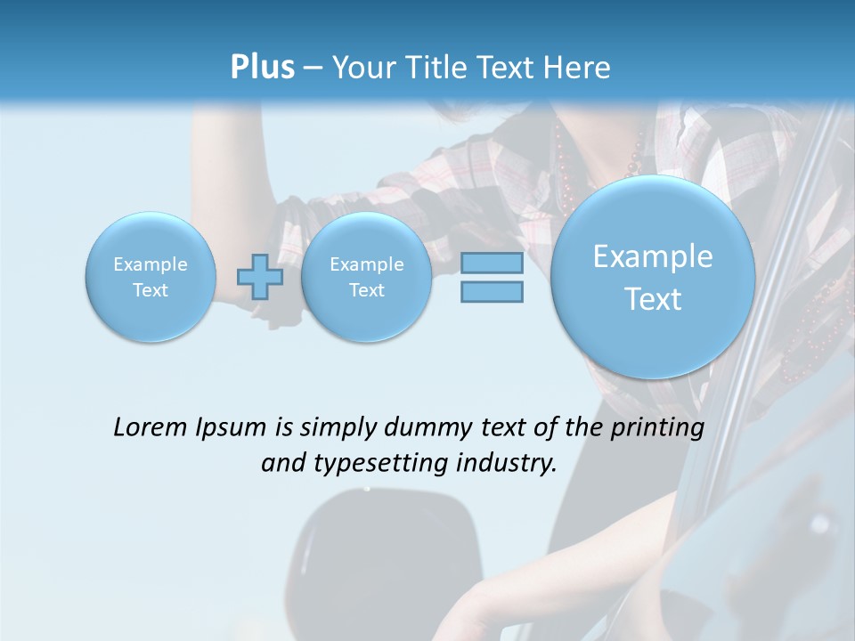 The Girl In The Car PowerPoint Template