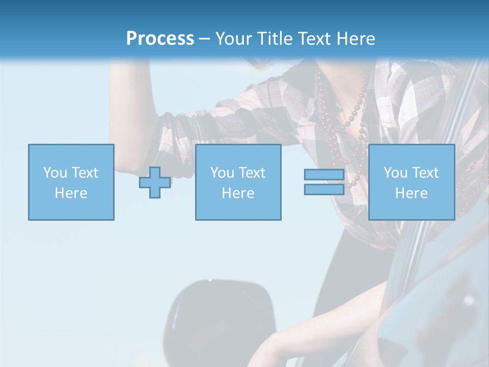 The Girl In The Car PowerPoint Template