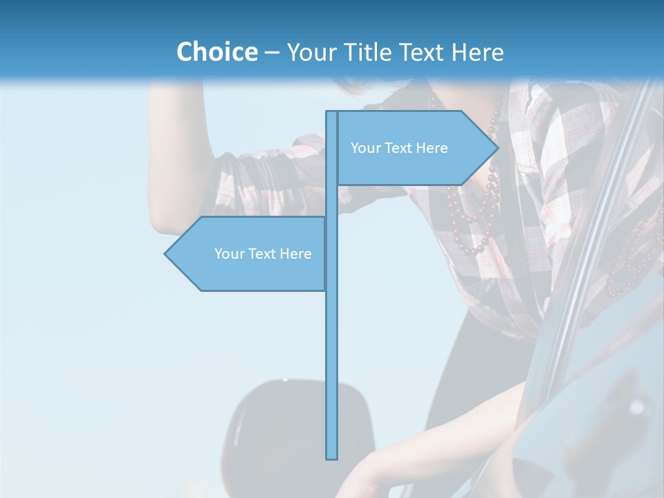 The Girl In The Car PowerPoint Template
