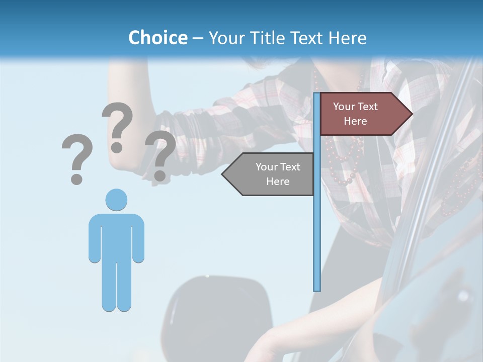The Girl In The Car PowerPoint Template