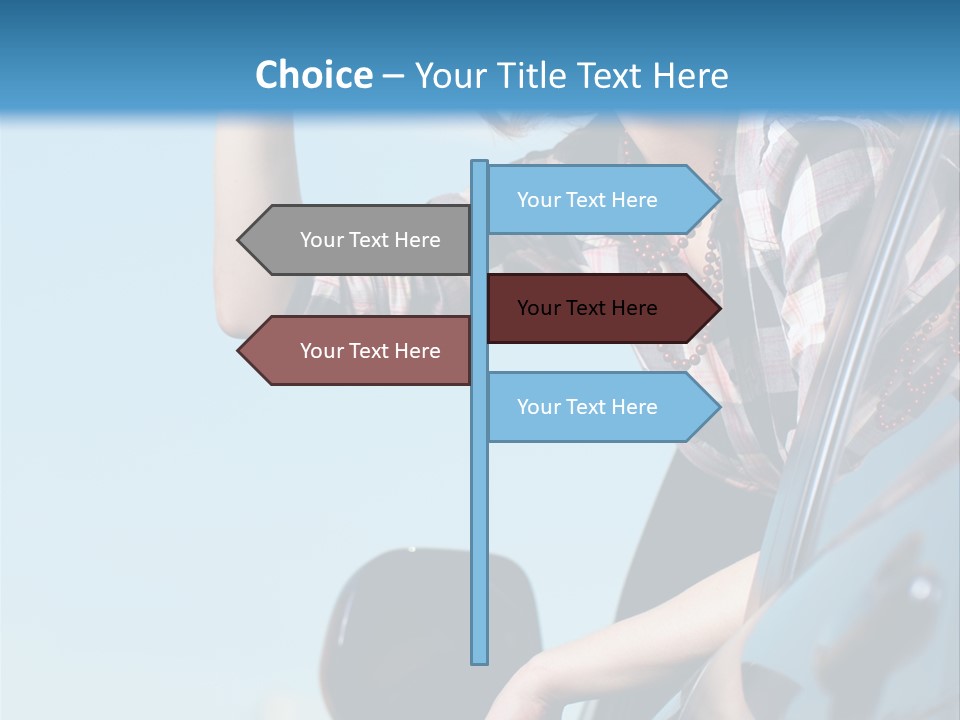 The Girl In The Car PowerPoint Template