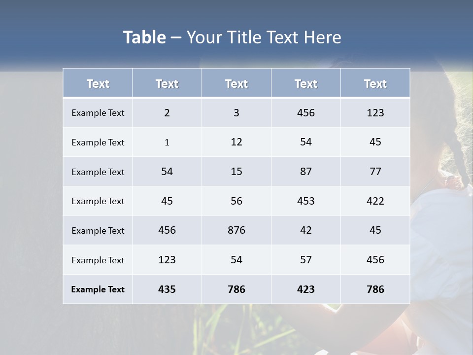 Girl With A Magnifying Glass PowerPoint Template