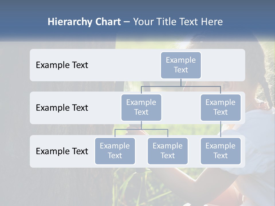 Girl With A Magnifying Glass PowerPoint Template