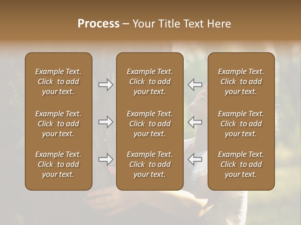Girl Hugs A Tree PowerPoint Template