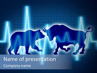 Bitcoin Is A Fight Between Bears And Bulls PowerPoint Template