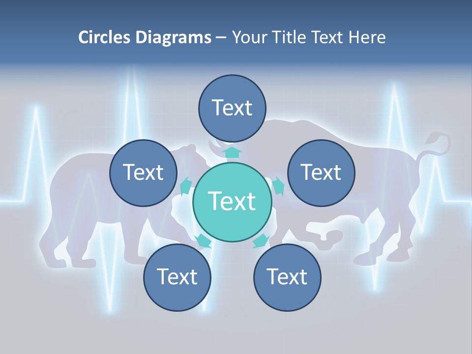 Bitcoin Is A Fight Between Bears And Bulls PowerPoint Template