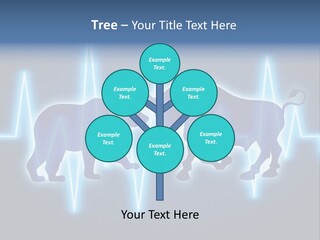 Bitcoin Is A Fight Between Bears And Bulls PowerPoint Template