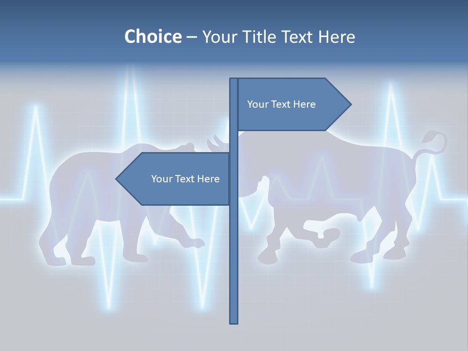 Bitcoin Is A Fight Between Bears And Bulls PowerPoint Template