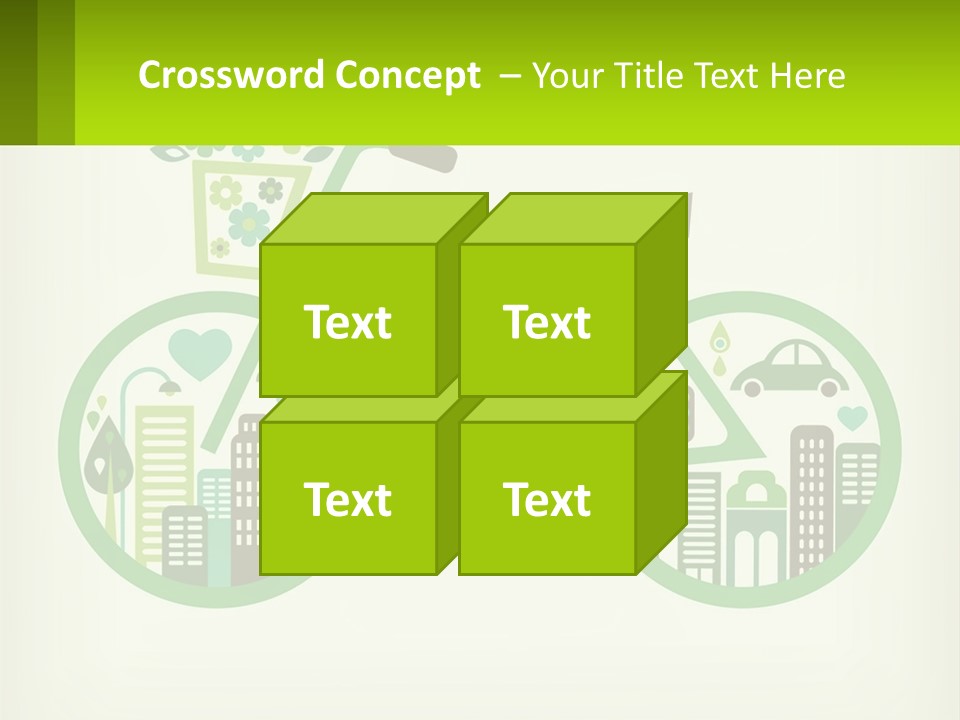 Bicycle In The City PowerPoint Template