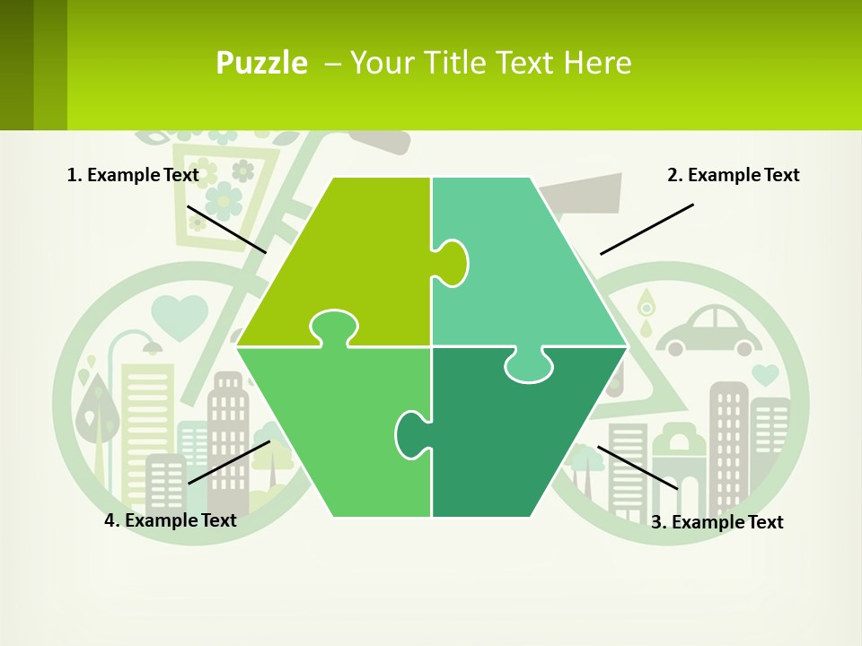 Bicycle In The City PowerPoint Template