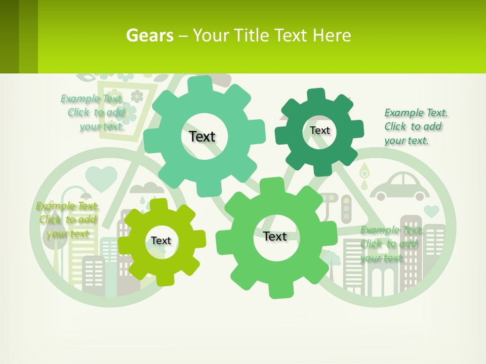 Bicycle In The City PowerPoint Template