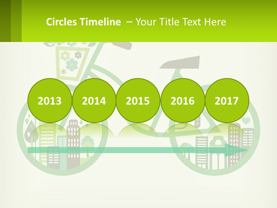 Bicycle In The City PowerPoint Template