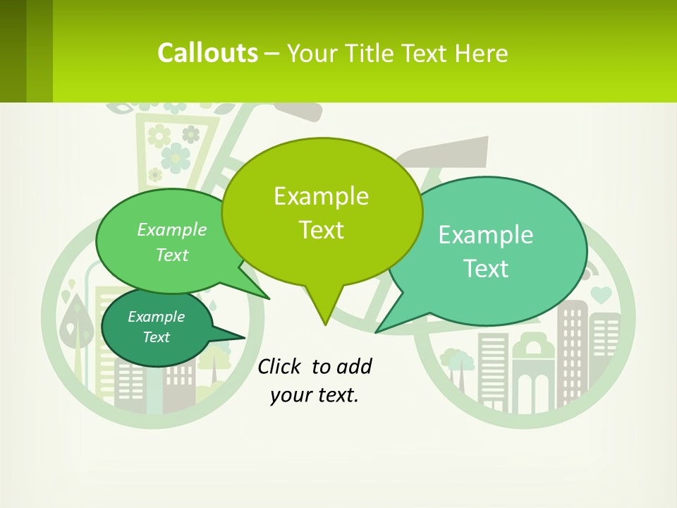 Bicycle In The City PowerPoint Template