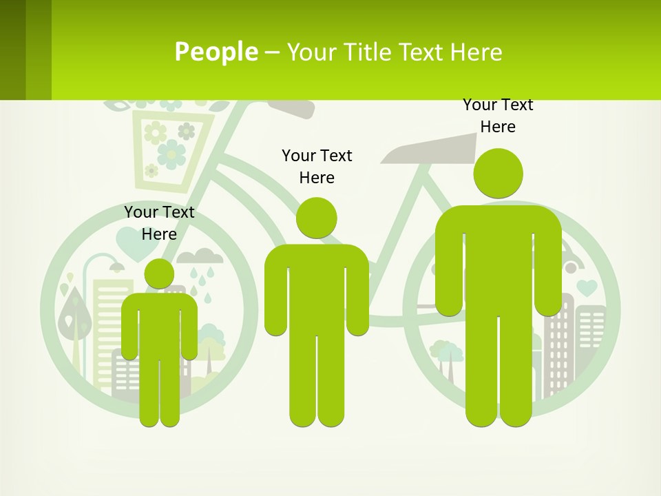 Bicycle In The City PowerPoint Template