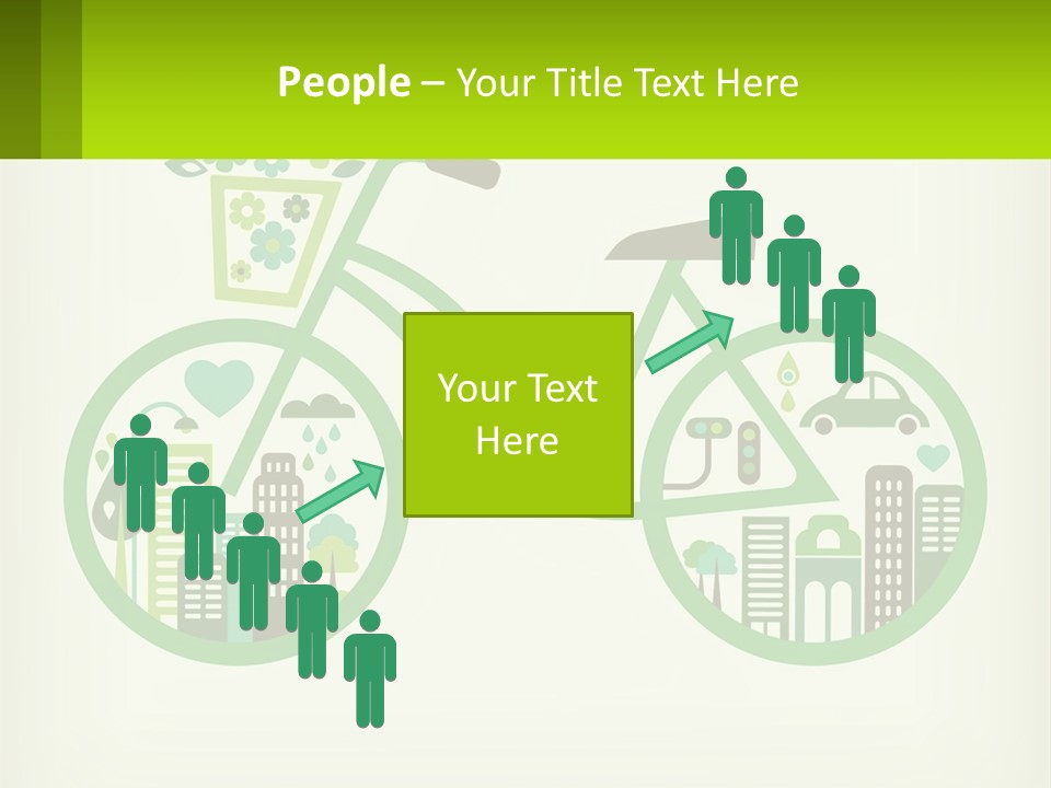 Bicycle In The City PowerPoint Template