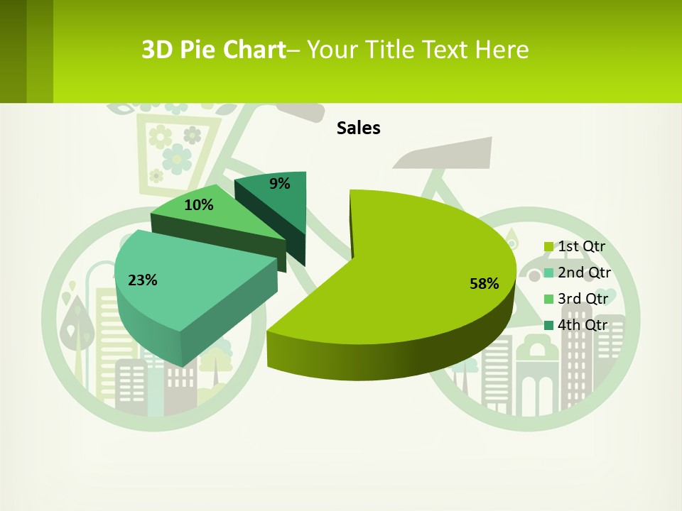 Bicycle In The City PowerPoint Template