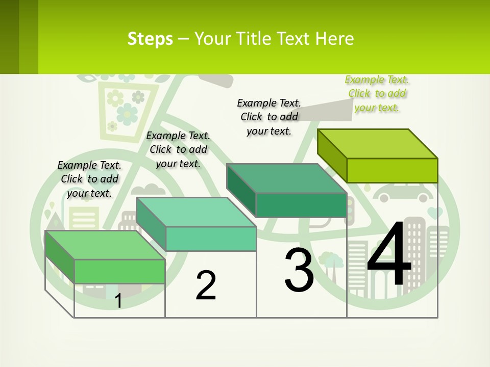 Bicycle In The City PowerPoint Template