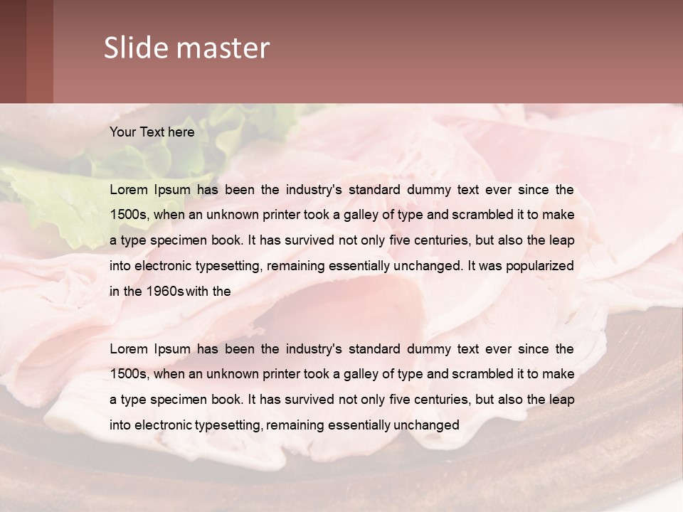 Bacon Slices PowerPoint Template