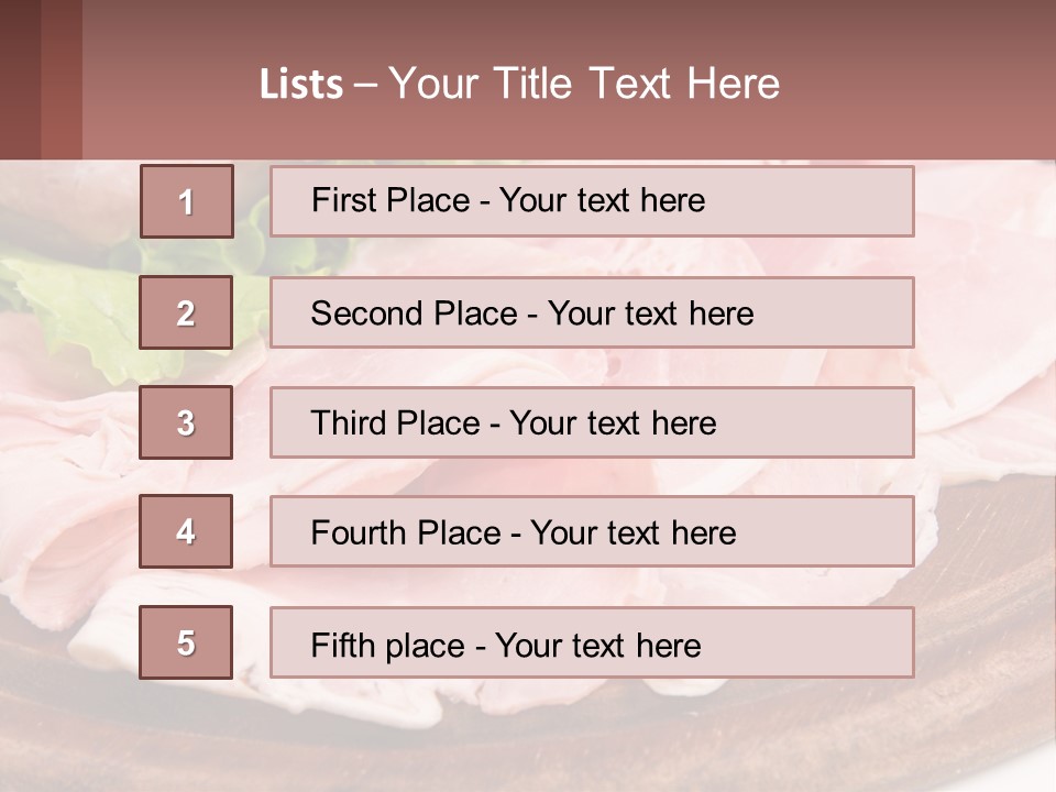 Bacon Slices PowerPoint Template
