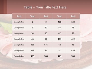 Bacon Slices PowerPoint Template