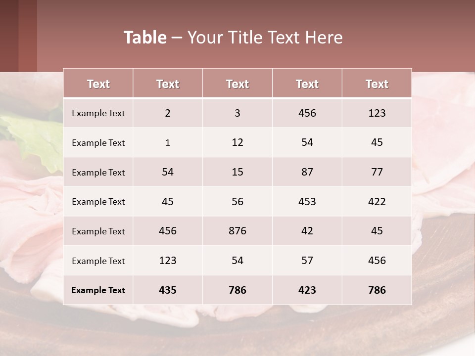 Bacon Slices PowerPoint Template