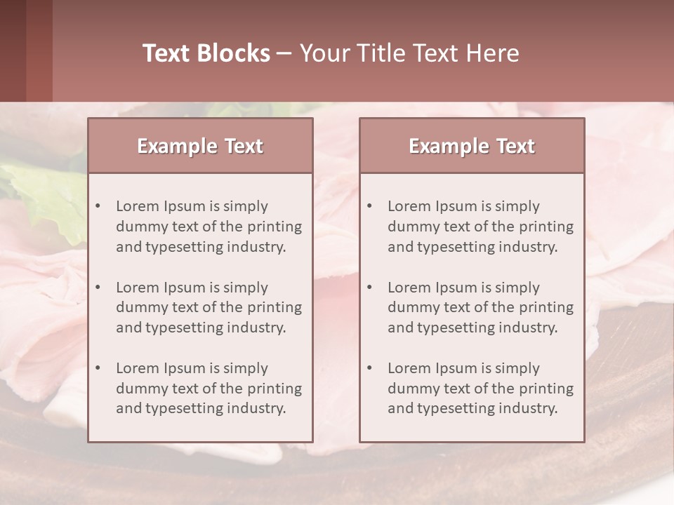 Bacon Slices PowerPoint Template