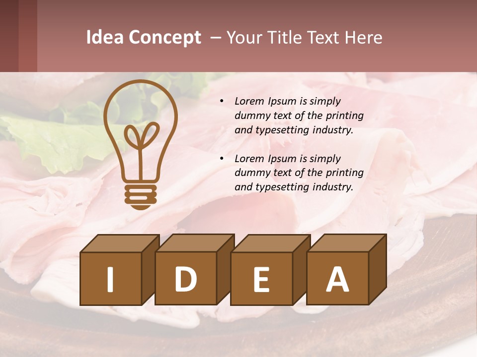 Bacon Slices PowerPoint Template