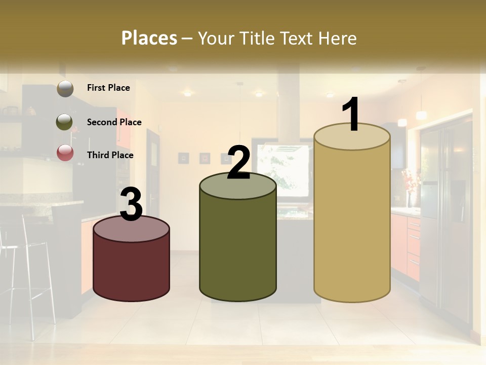 Kitchen In The Apartment PowerPoint Template