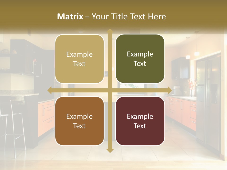 Kitchen In The Apartment PowerPoint Template