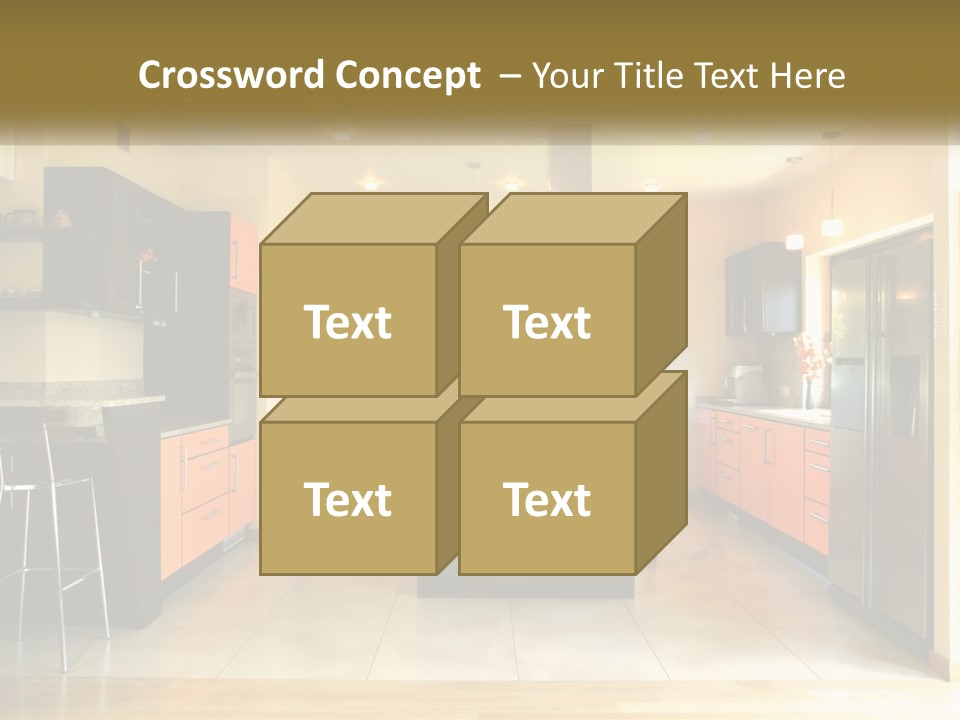 Kitchen In The Apartment PowerPoint Template
