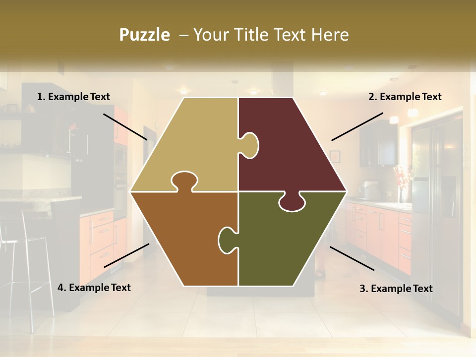 Kitchen In The Apartment PowerPoint Template