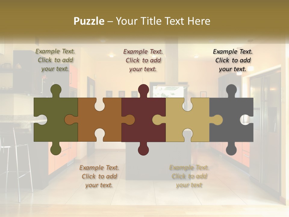 Kitchen In The Apartment PowerPoint Template