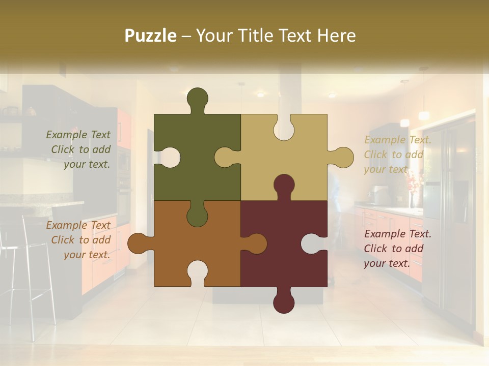 Kitchen In The Apartment PowerPoint Template