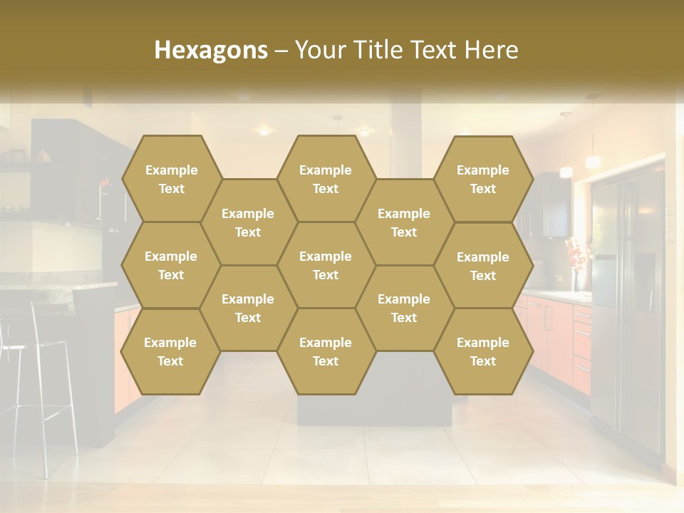 Kitchen In The Apartment PowerPoint Template