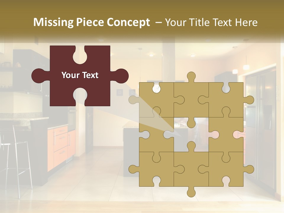 Kitchen In The Apartment PowerPoint Template