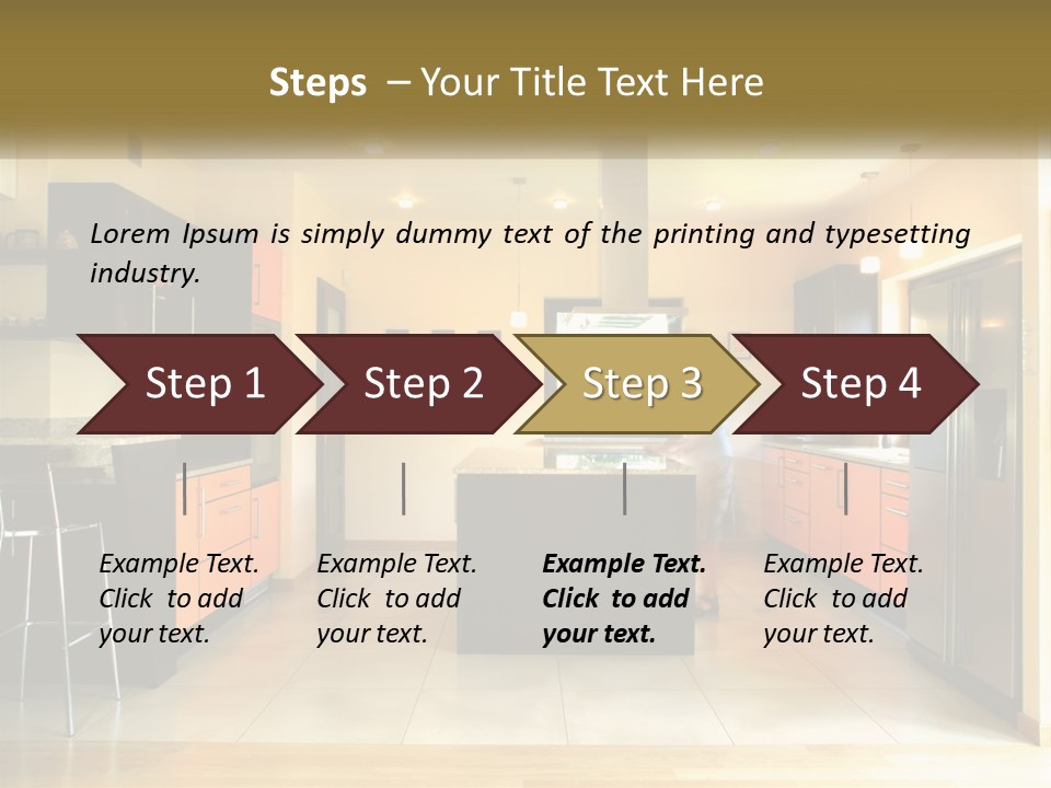 Kitchen In The Apartment PowerPoint Template