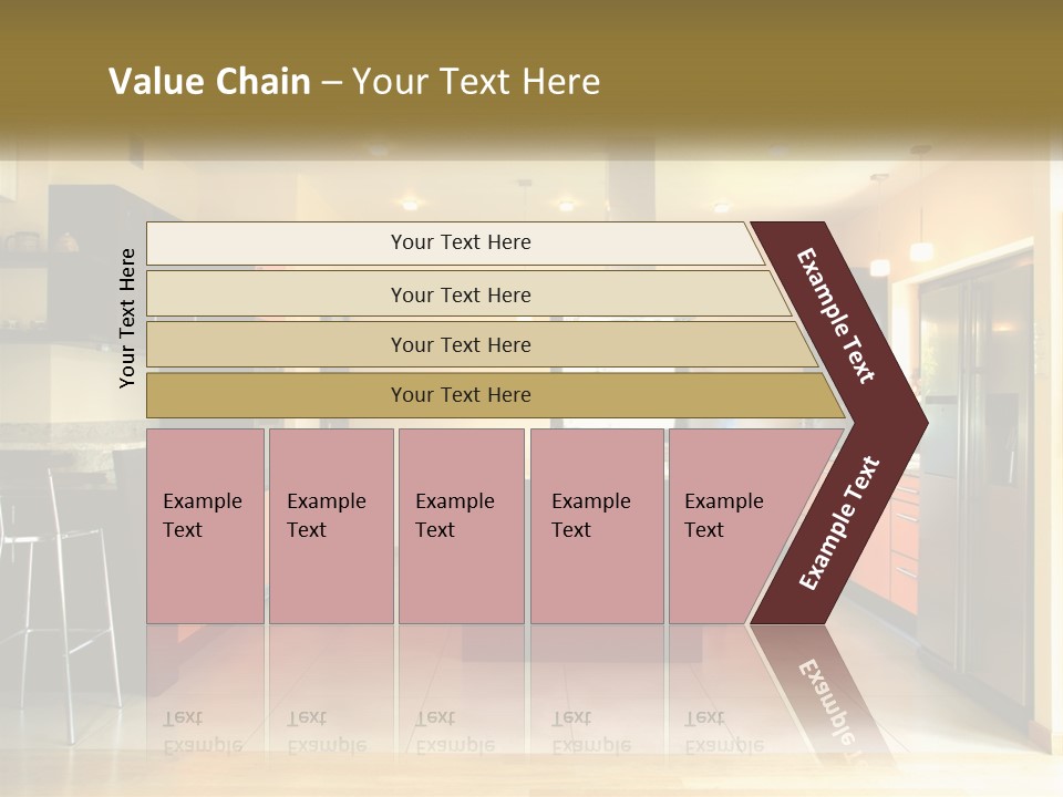 Kitchen In The Apartment PowerPoint Template