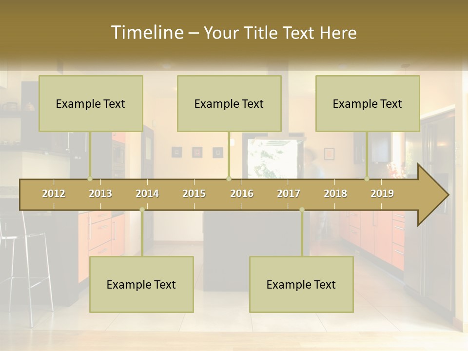 Kitchen In The Apartment PowerPoint Template