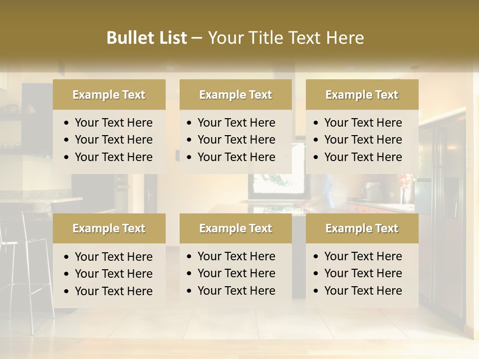 Kitchen In The Apartment PowerPoint Template