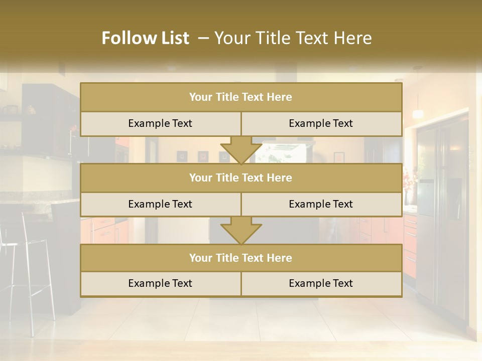 Kitchen In The Apartment PowerPoint Template