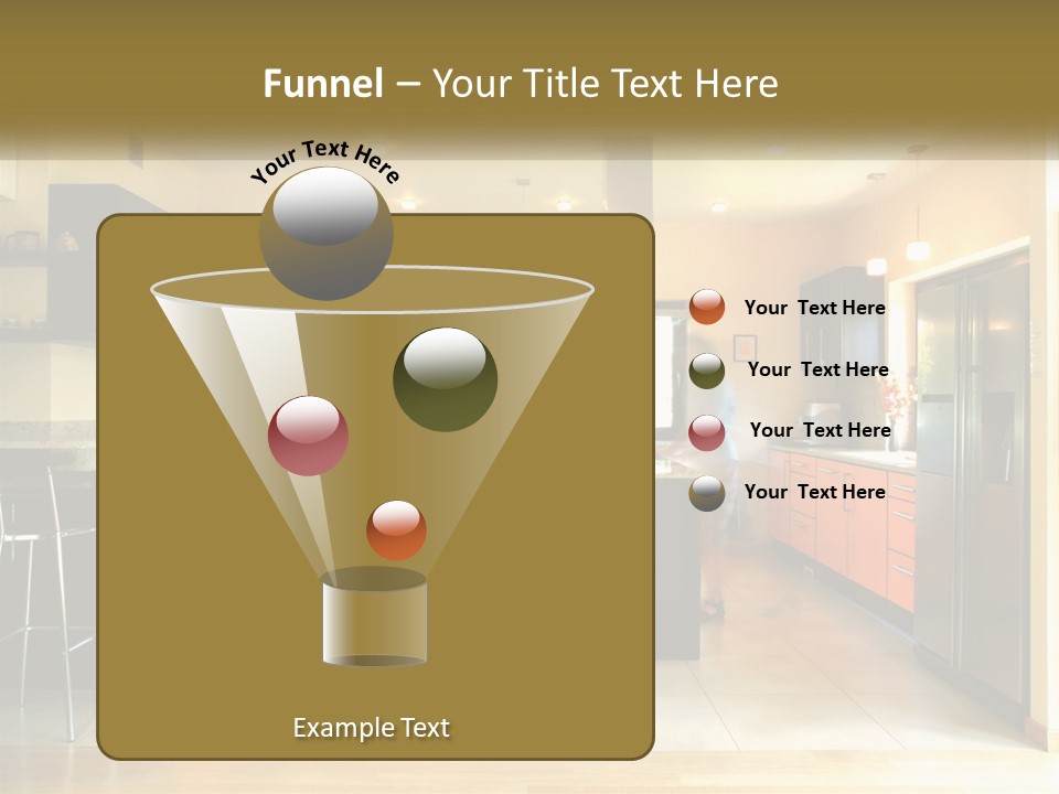 Kitchen In The Apartment PowerPoint Template