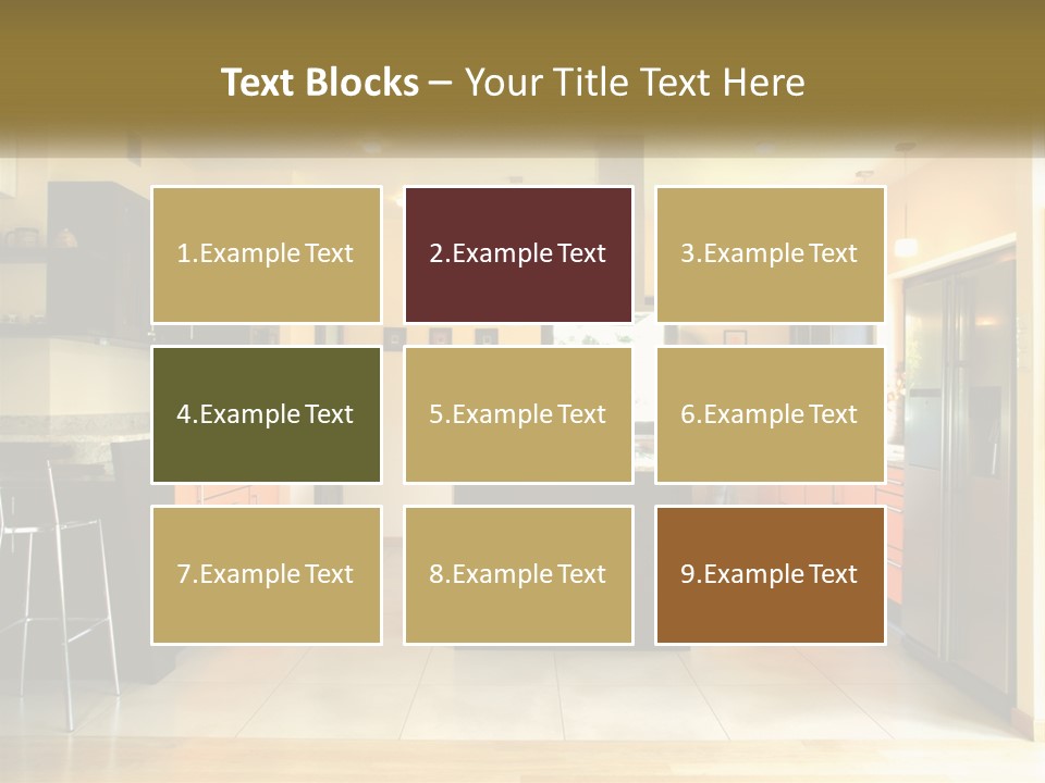 Kitchen In The Apartment PowerPoint Template